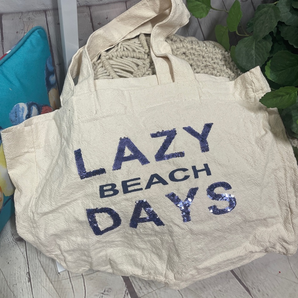Lane Bryant Sequin Lazy Beach Day Beach Bag